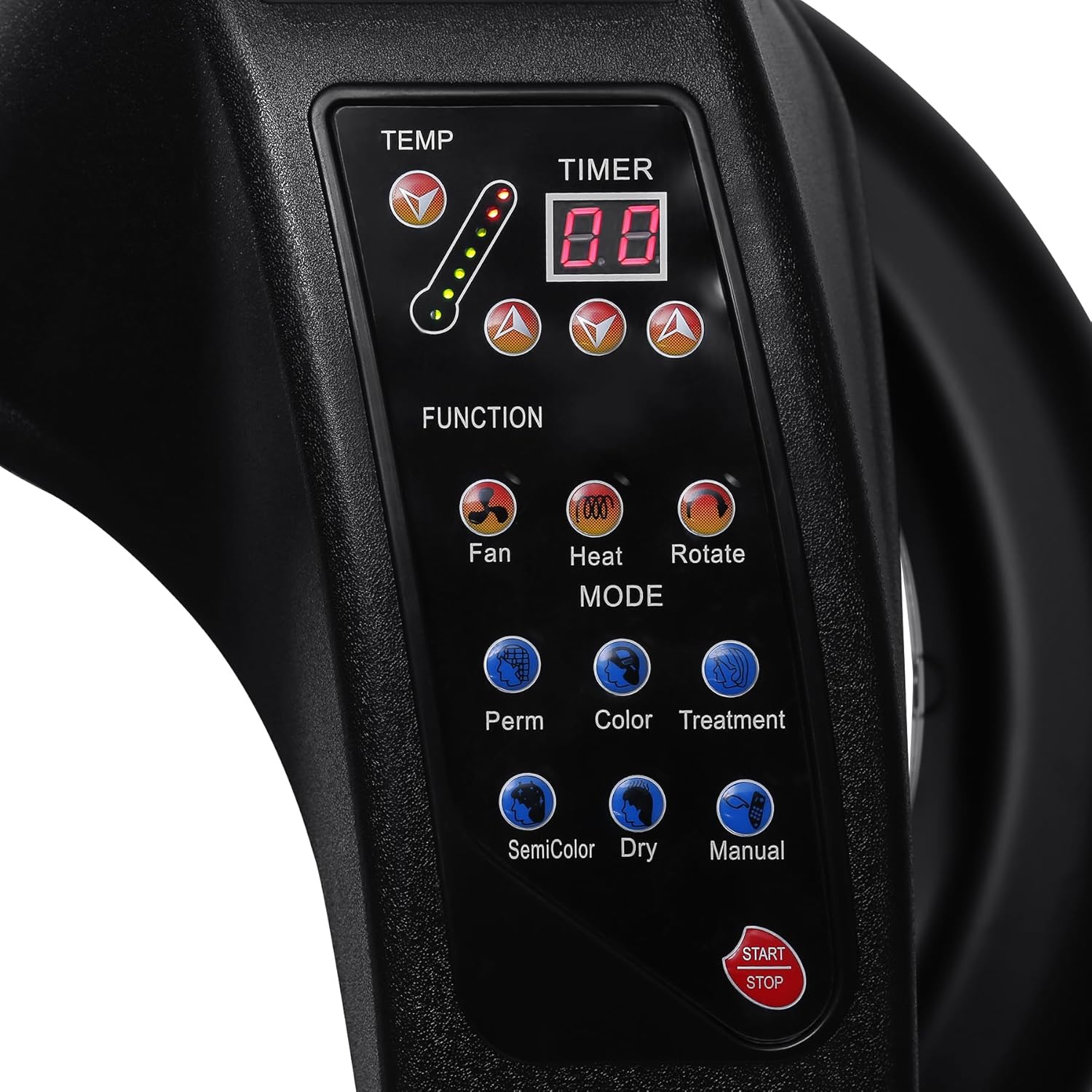 Samger 3 in 1 Professional Orbiting Hair Dryer Hair Color Processor, 110V 950W Adjustable Height Standing Salon Hair Dryers on Wheels Spa Drying Perming Machine Black
