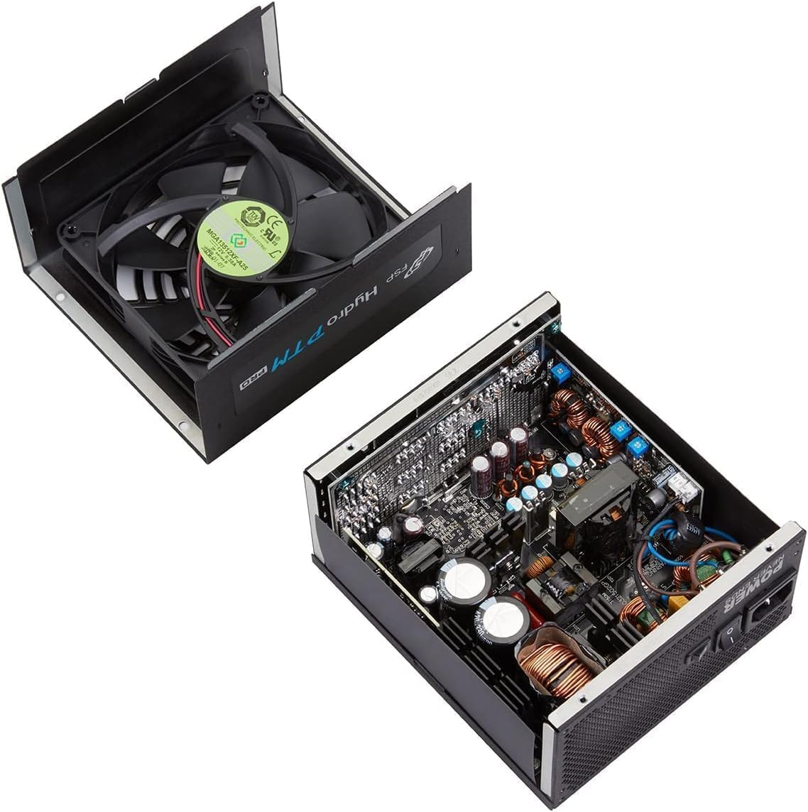 FSP Hydro PTM PRO 1200W ATX 3.0 & PCIe 5.0 (GEN-5), 80 Plus Platinum Full Modular Power Supply Full-Bridge Topology Module Design 10 Years Warranty (HPT2-1200M, G5T)