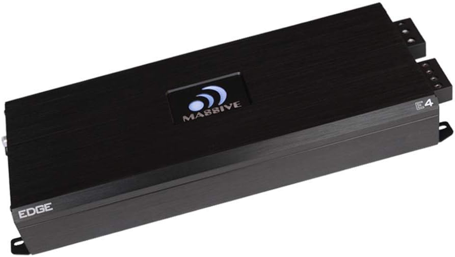 Massive Audio E3 - Car Audio 2,800 Watt Nano Edge Series, Monoblock Car Amplifier, Bass Boost, 1 Ohm Stable