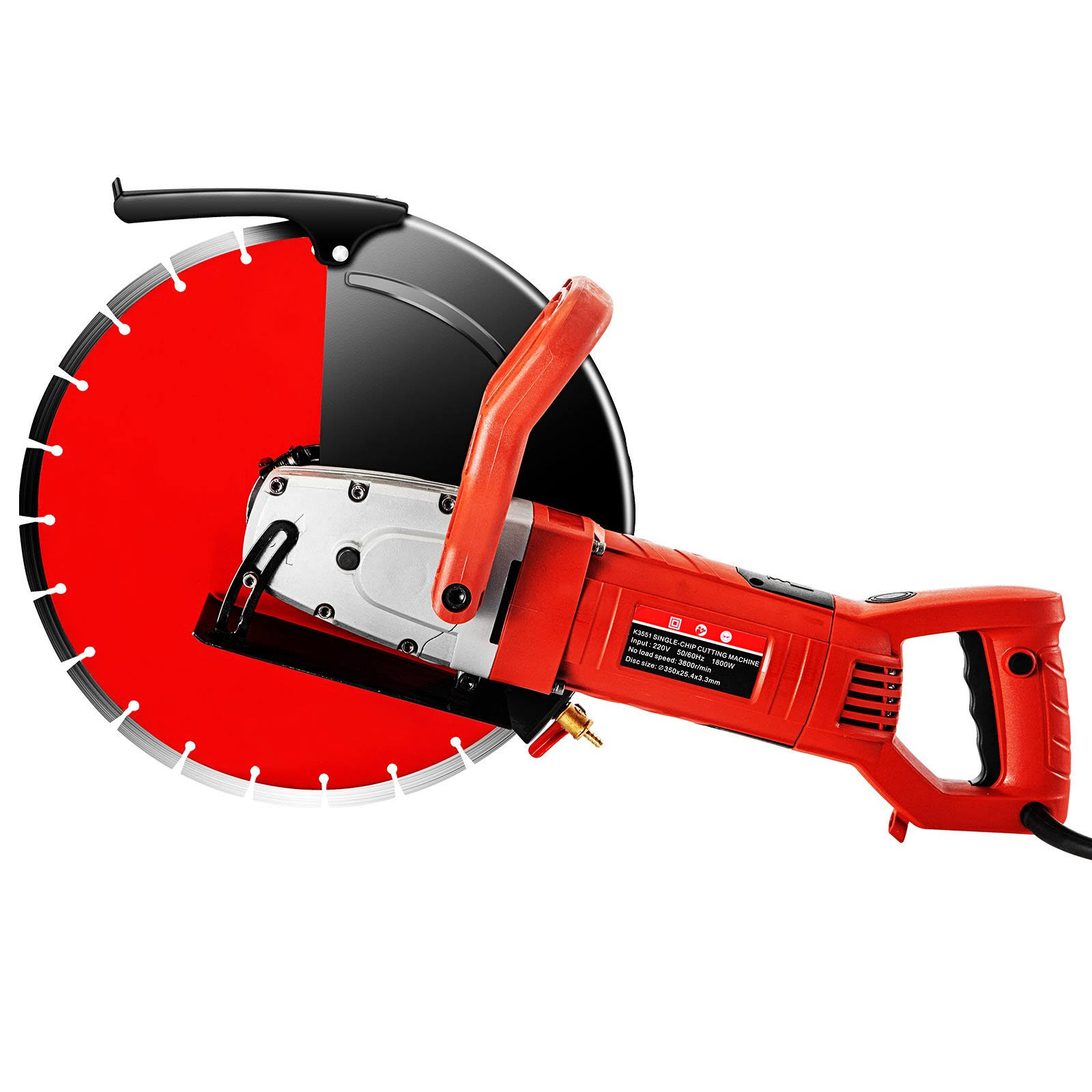 Vevor Electric Concrete Saw Concrete Cutter 12x22 Concrete Saw 15-Amp w/ 12x22 Blade