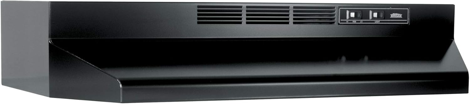 Broan-NuTone 413004 Non-Ducted Ductless Range Hood with Lights Exhaust Fan for Under Cabinet, 30-Inch, Stainless Steel