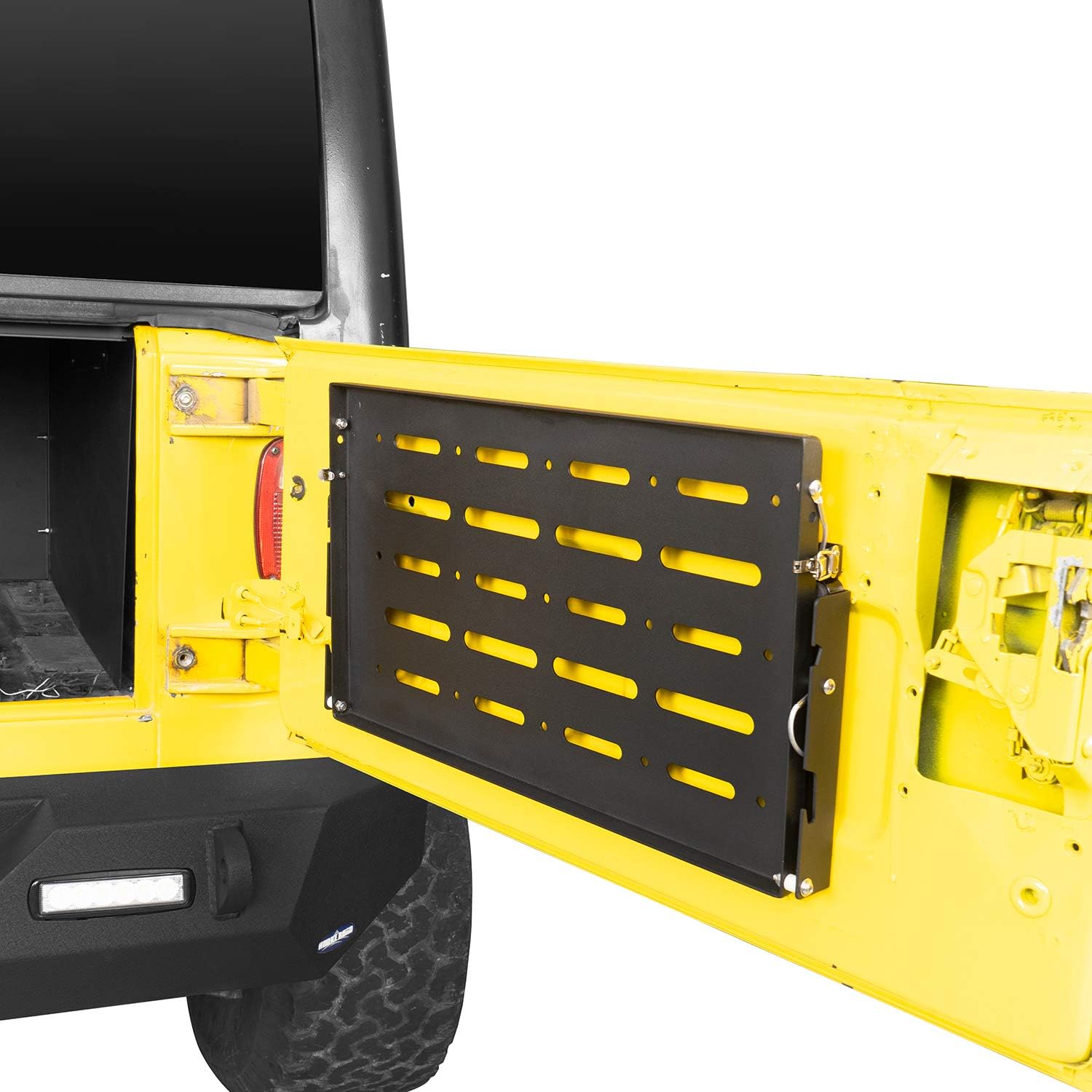 V8 GOD TJ Wrangler Tailgate Table Foldable Cargo Shelf Trunk Door Storage for Jeep Wrangler TJ 1997 1998 1999 2000 2001 2002 2003 2004 2005 2006