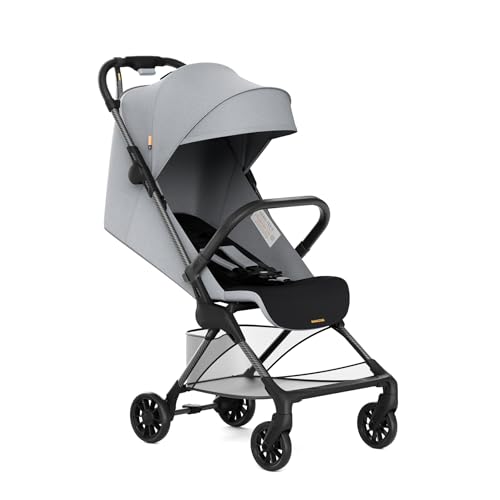 Lightweight Baby Strollers for Airplane, Ultra-Compact Travel Stroller, Light & Strong Portable Toddler Stroller with Carbon Fiber Frame and UPF 50+ Waterproof Fabric, Only 9.9 lbs, Brown