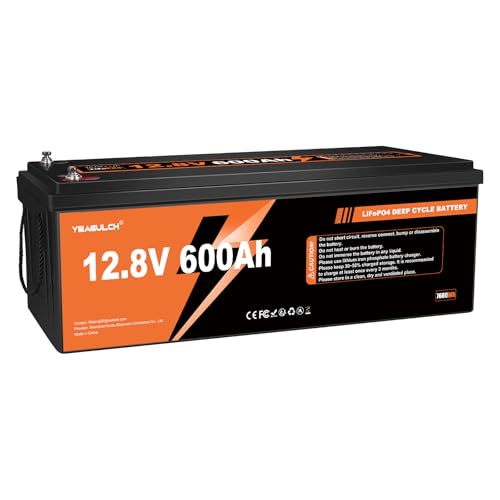 12V 300Ah LiFePO4 Lithium Battery, Built-in 200A BMS with 6000+ Deep Cycles Rechargeable 3840Wh Lithium Battery for RV Solar Marine Solar Panel Camping