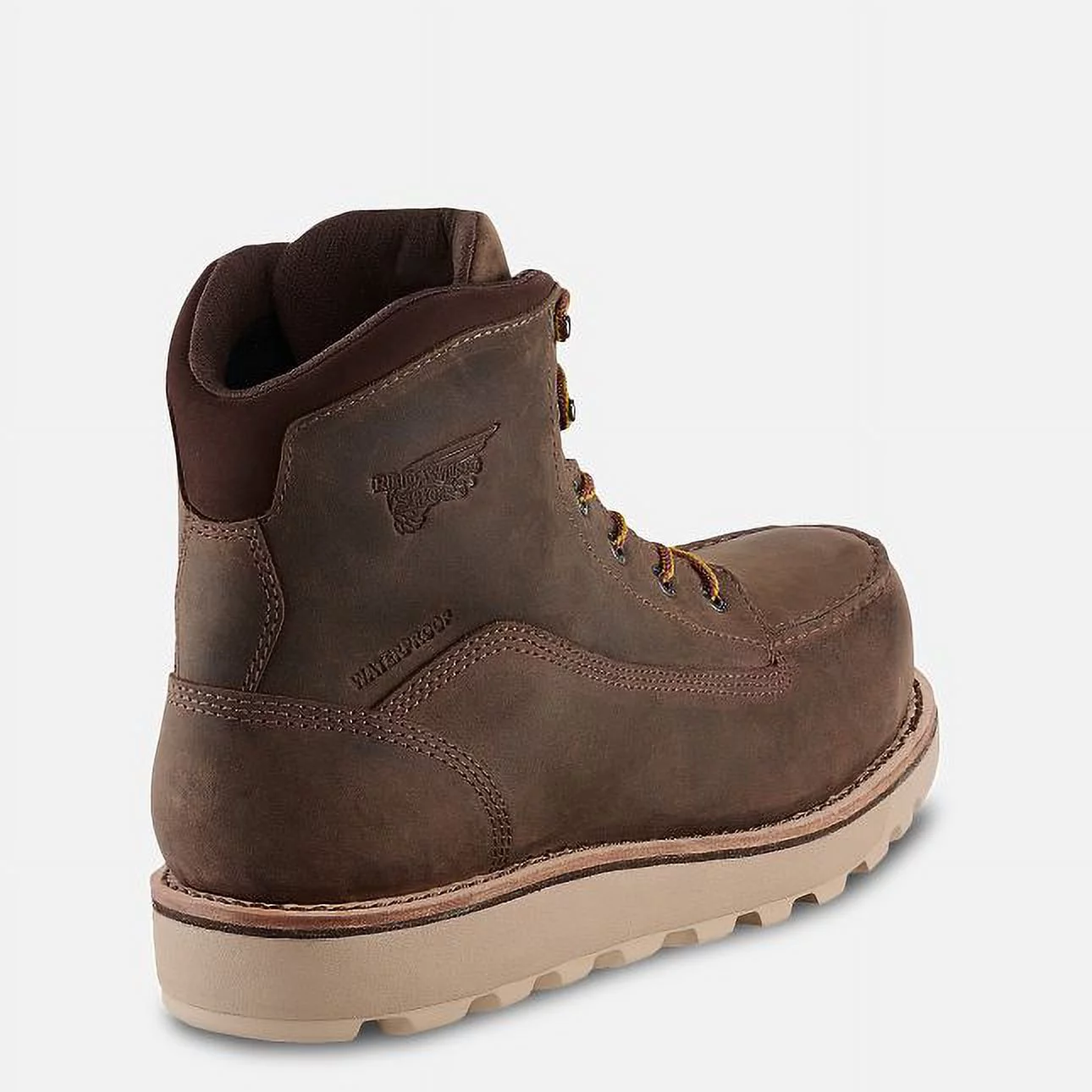 Red Wing MEN'S LIGHT BROWN NUBUCK LEATHER 6-INCH TRACTION TRED LITE BOOT WATERPOOF EXTRA WIDTH LACED UP Work – Style 2440, Size 13 EE