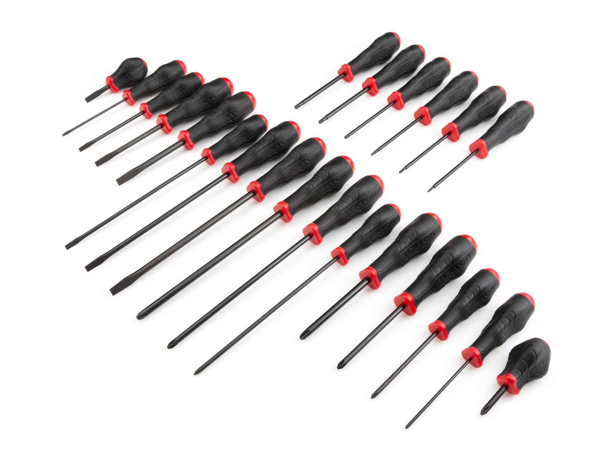 22-Piece High-Torque Screwdriver Set (Black Oxide) | Tekton | Made in USA DRV41219