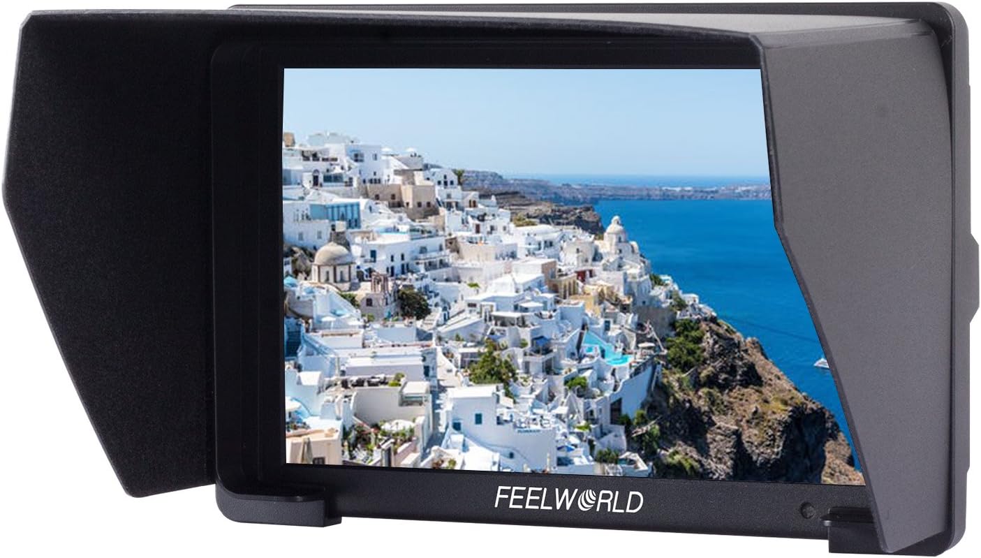 Feelworld T7 7 Camera Field Monitor 4K HDMI Imput Output 1920x1200 IPS Full HD Solid Aluminum Housing DSLR Video Assist with Peaking Focus False Colors (with Battery and Charger)