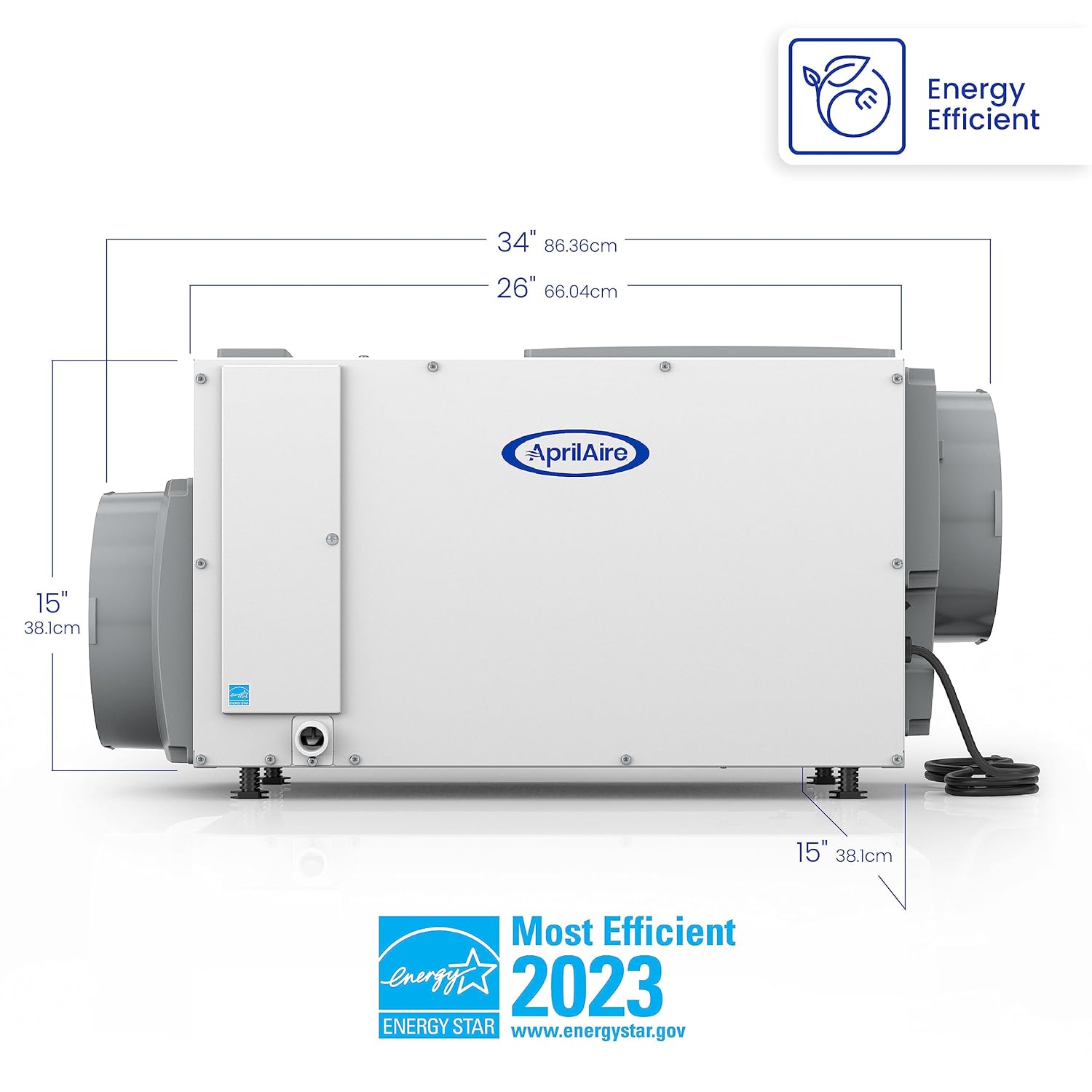 AprilAire E130 130-Pint + E100 100-Pint Whole-House Dehumidifiers + Model 76 Controls Bundle