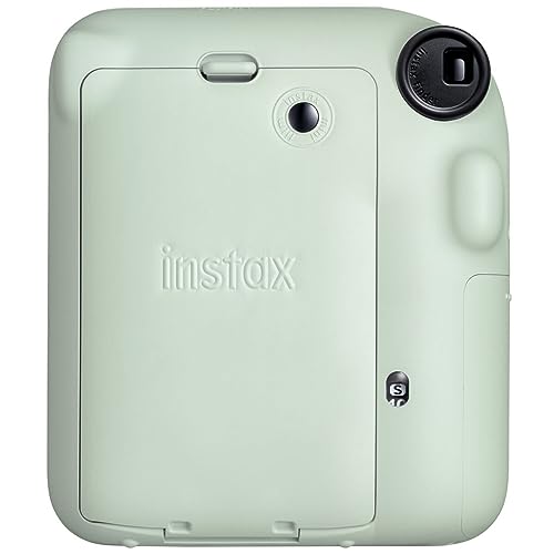 FUJIFILM INSTAX Mini 12 Instant Film Camera | Pastel Blue Bundled with INSTAX Mini Instant Film |40 Exposures + Instax Accessory Bundle + AA Batteries + Cleaning Cloth (10 Items)