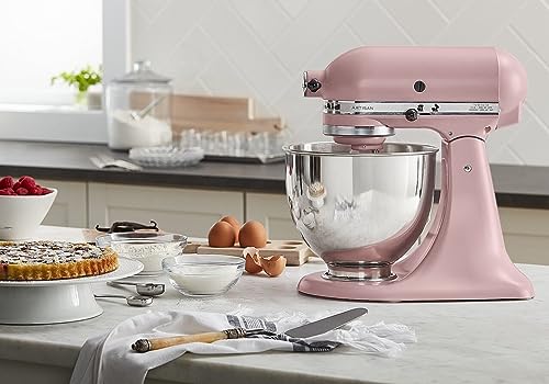 KitchenAid Artisan Series 5 Quart Tilt Head Stand Mixer with Pouring Shield KSM150PS, Removable bowl, Aqua Sky