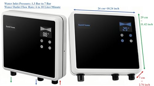 SantiCleana Ozone Laundry Washer System - 2 Outlets! - Stainless Sprayer