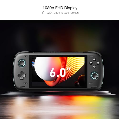 AYN Odin 2 Android Handheld Gaming High-Performance Retro Game Handheld with Snapdragon 8 Gen 2 Octa-core CPU, Adreno 740 GPU, 6" 1080p Screen, Wi-Fi 7, Android 13 (Clear Blue, Pro 12+256GB)