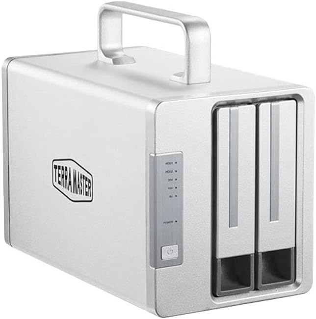 TERRAMASTER TD2 Thunderbolt 3 Professional-Grade 2-Bay External Hard Drive Enclosure RAID 0/RAID1/JBOD Hard Disk RAID Storage (Diskless)