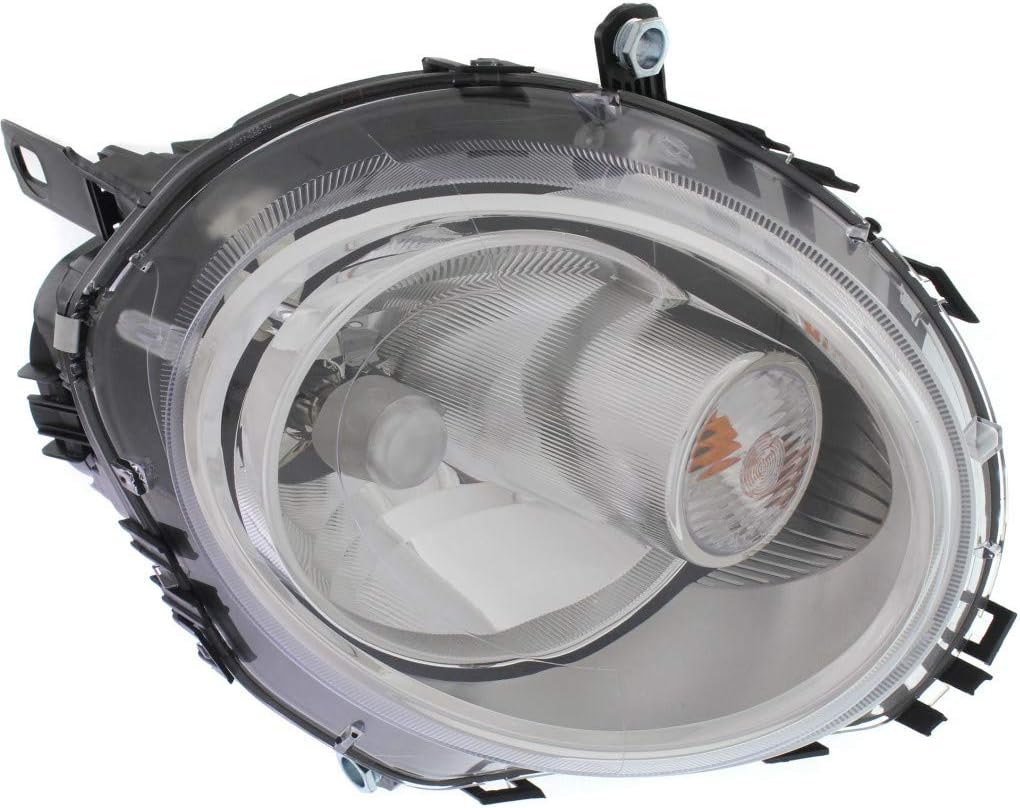 For Mini Cooper Headlight Assembly 2007-2015 Driver Side | Halogen | w/White Turn Signal | CAPA MC2502107 | 63122751875