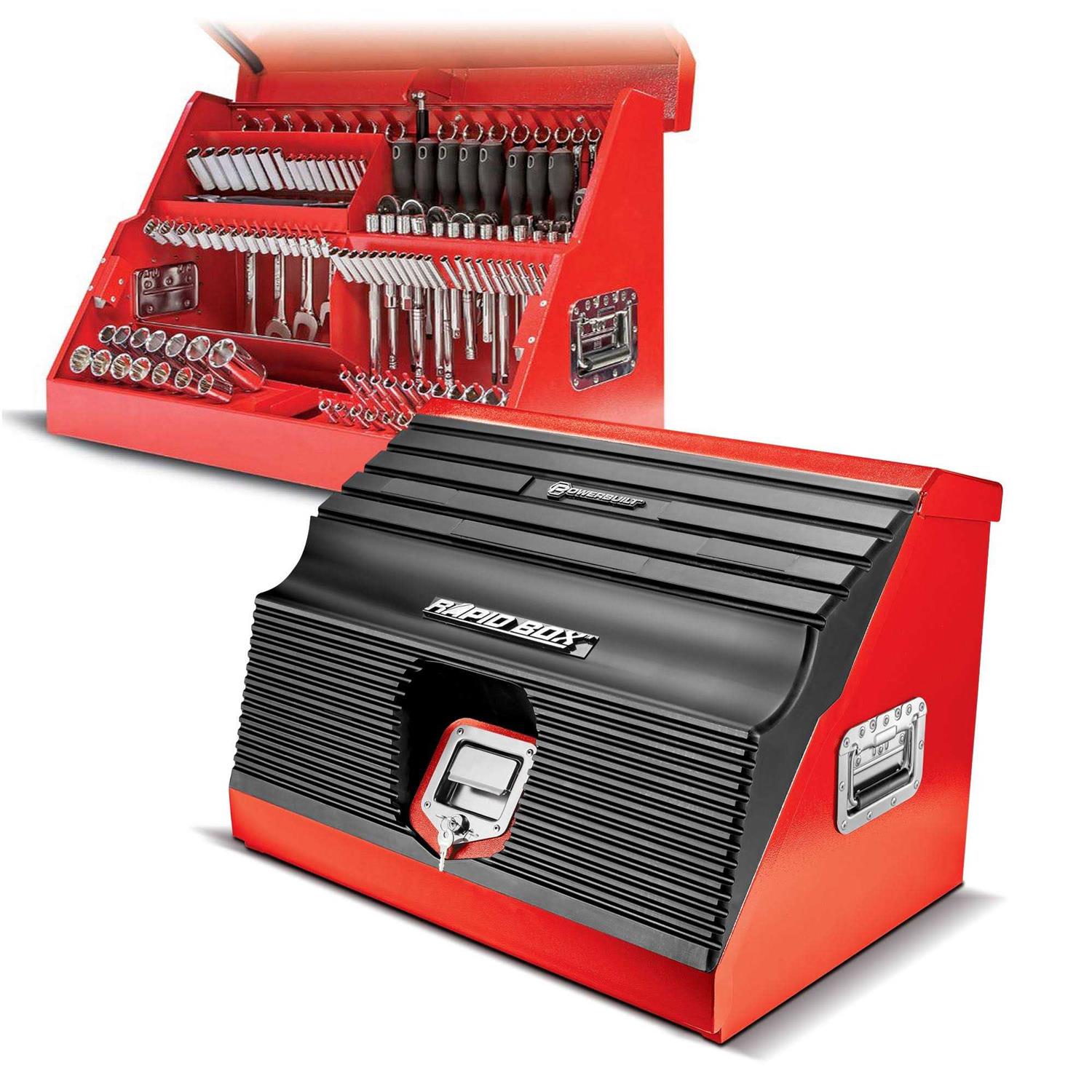 Powerbuilt 26 Inch Rapid Box Portable Slant Front Toolbox - Shop Hardware Tools Online Store