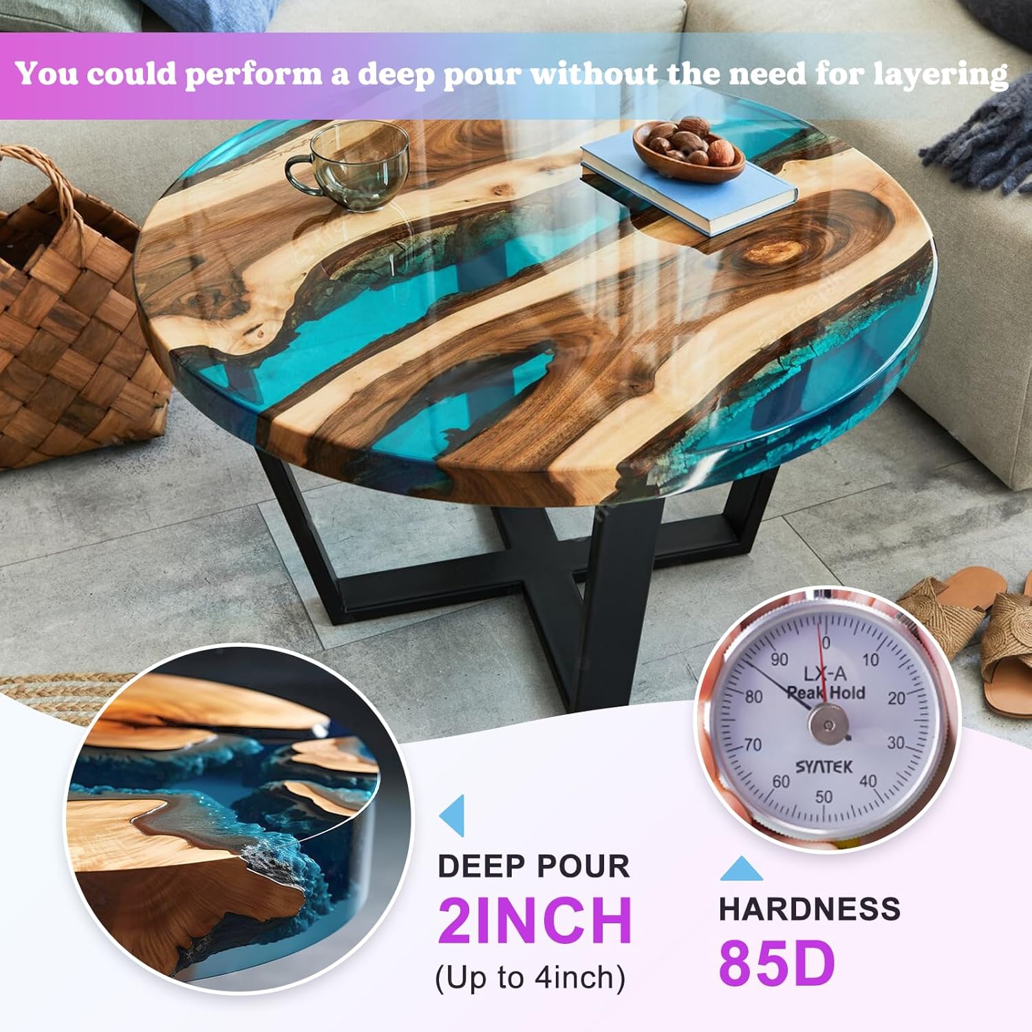 Bundle Set of 51oz Deep Pour Epoxy Resin and 1.5 Gallon Deep Pour Epoxy Resin