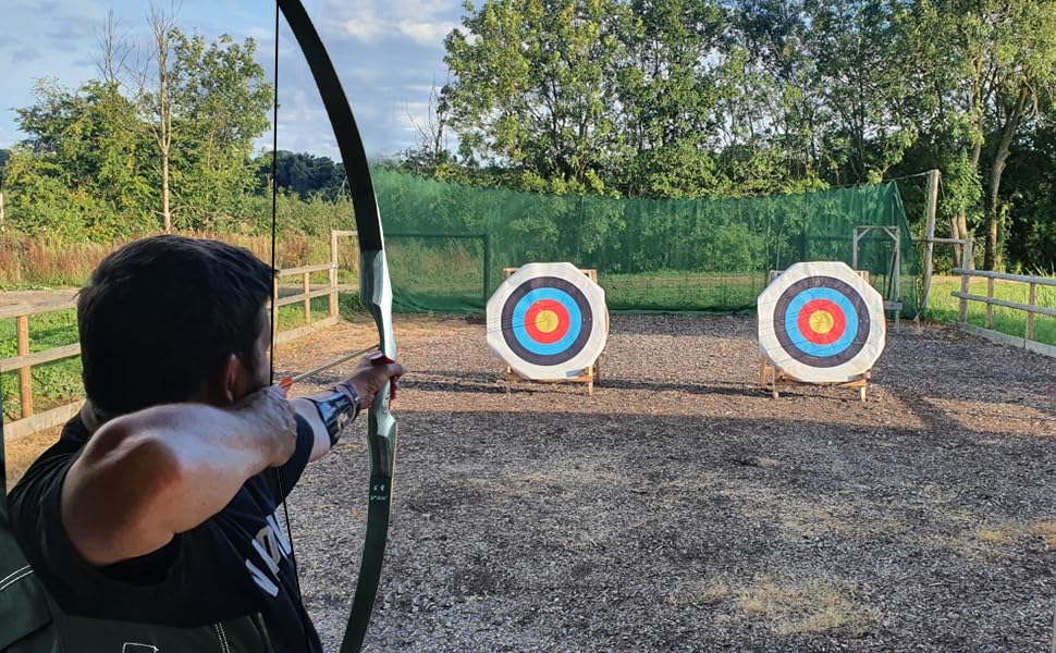 Black Hunter Takedown Recurve Bow, 60" with Ergonomic Design for Adults Beginners to Advanced Outdoor Practice & Hunting (25-60 lbs)