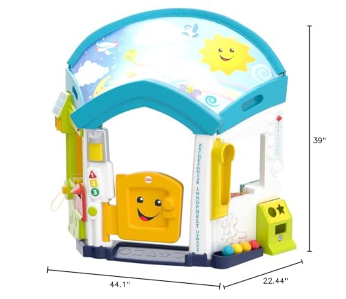 Fisher-Price Baby & Toddler Toy Laugh & Learn Smart Learning Home Playhouse with Lights Sounds & Activities for Infants Ages 6+ Months