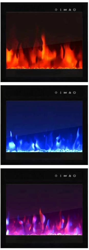 Milano Set 145EF-BK Electric Fireplace Modern Wall Unit Entertainment Center