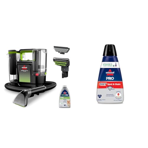 BISSELL® Little Green® Max Pet Portable Carpet and Upholstery Deep Cleaner, Car/Auto Detailer, with Self-Cleaning Tough Stain Tool and Pet Hair Removal Tool (3860)