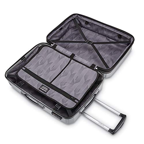 Samsonite Winfield 3 DLX Hardside Expandable Luggage with Spinners, Silver, Carry-On 20-Inch