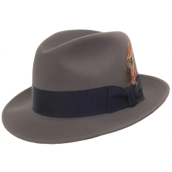 Stetson Saxon Fur Felt Fedora Hat: Size: 7 Caribou