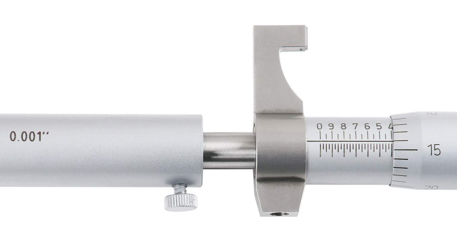 Accusize Industrial Tools 3-4'' by 0.001'' Inside Micrometer in Fitted Case, Satin Chrome Finished, Eg00-3224