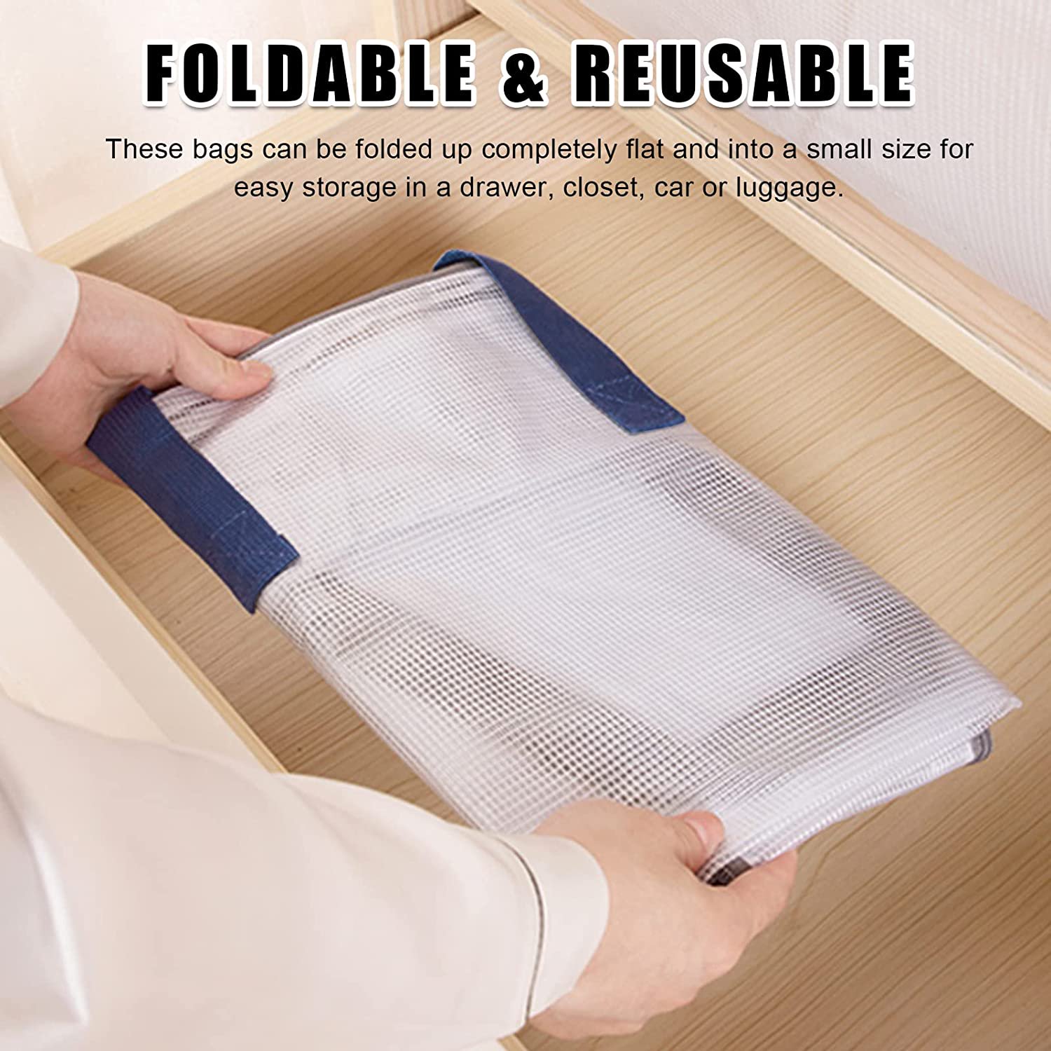Clear Storage Bags with Zipper, 75L Extra Large Capacity - Closet, Underbed Storage Organizer for Clothes, Bedding, Comforter, Toys, Pillow &amp; Blanket, 3 Pack