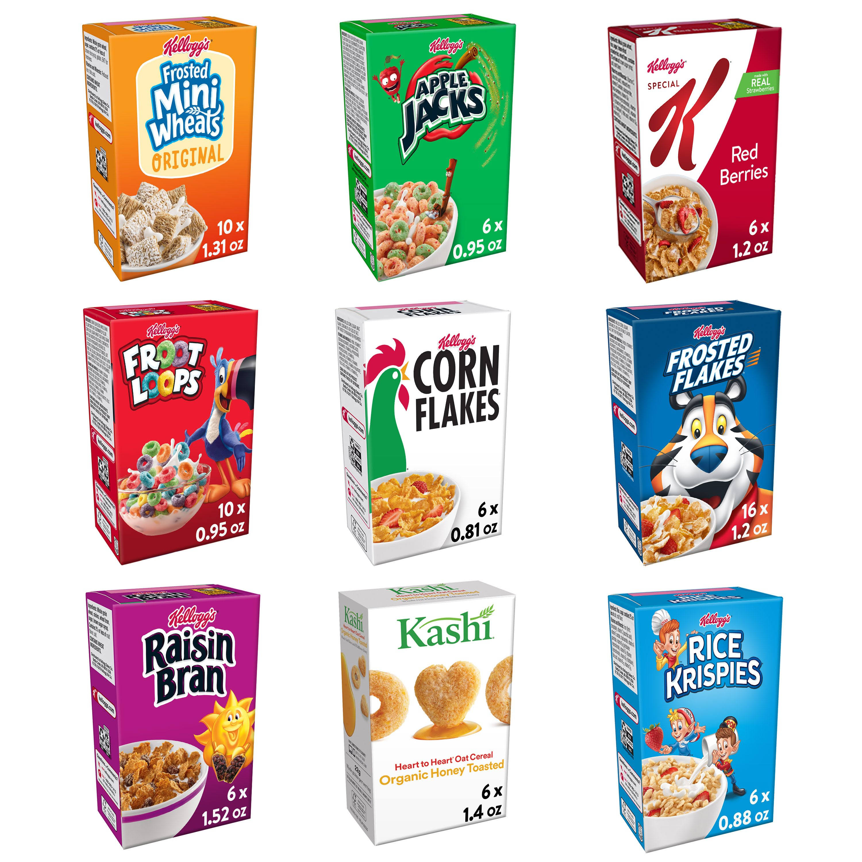 Kellogg&s Cereal Variety Pack - Case of 72