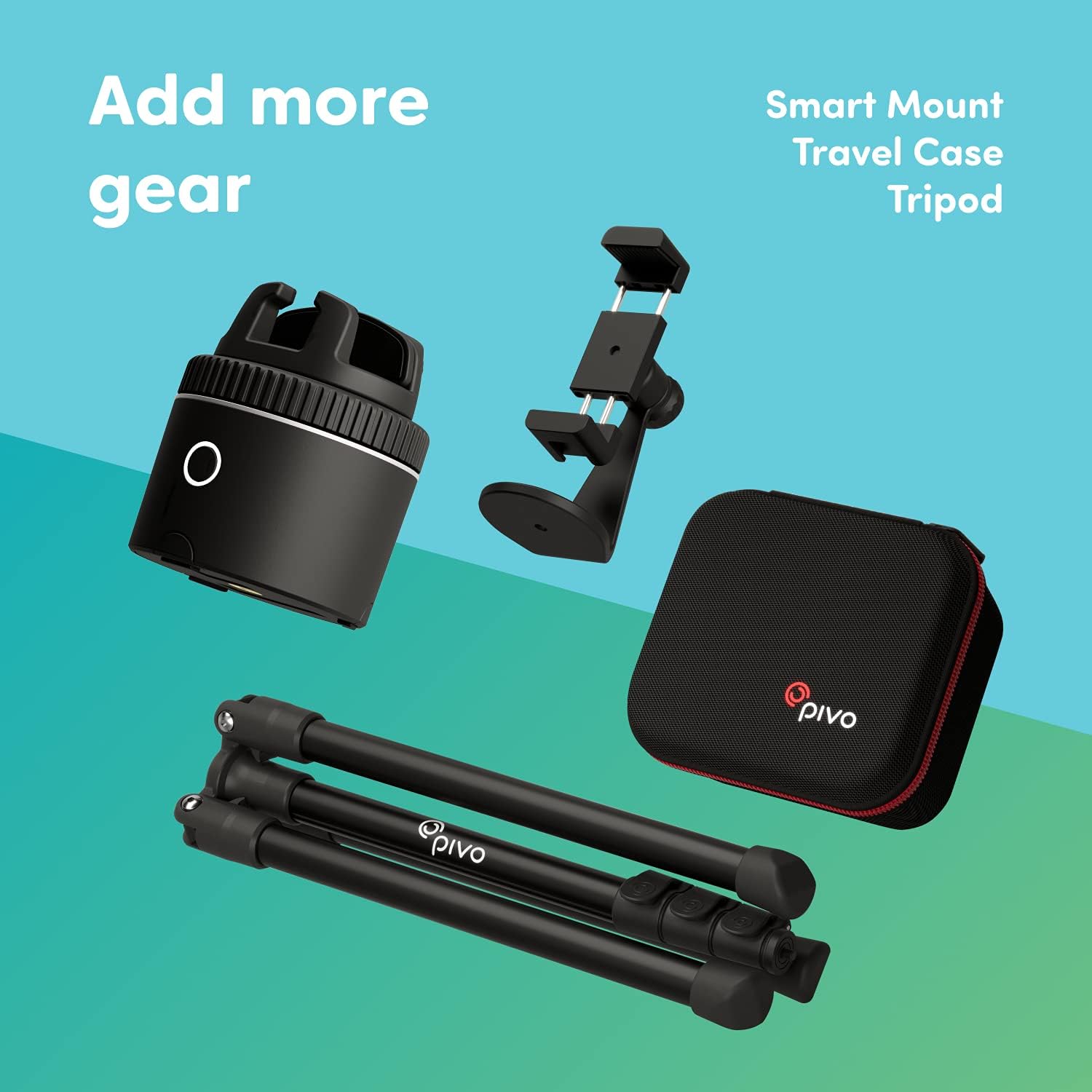 Pivo Pod Active (Pod Silver) with Remote - Fast Auto Tracking Phone Holder Powered by AI - 360 Rotation Camera Stand - Active Lifestyle Outdoors Sports & Horse Riding