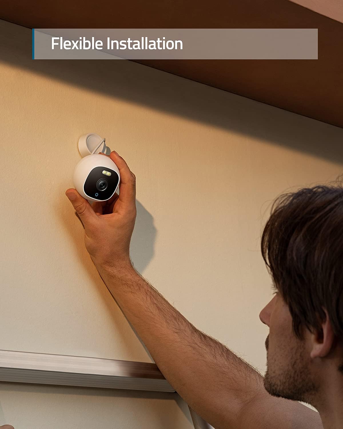 eufy Security Solo OutdoorCam C22, All-in-One Outdoor Security Camera with 1080p Resolution, Spotlight, Color Night Vision, No Monthly Fees, Wired Camera, Security Camera Outdoor, IP67 Weatherproof