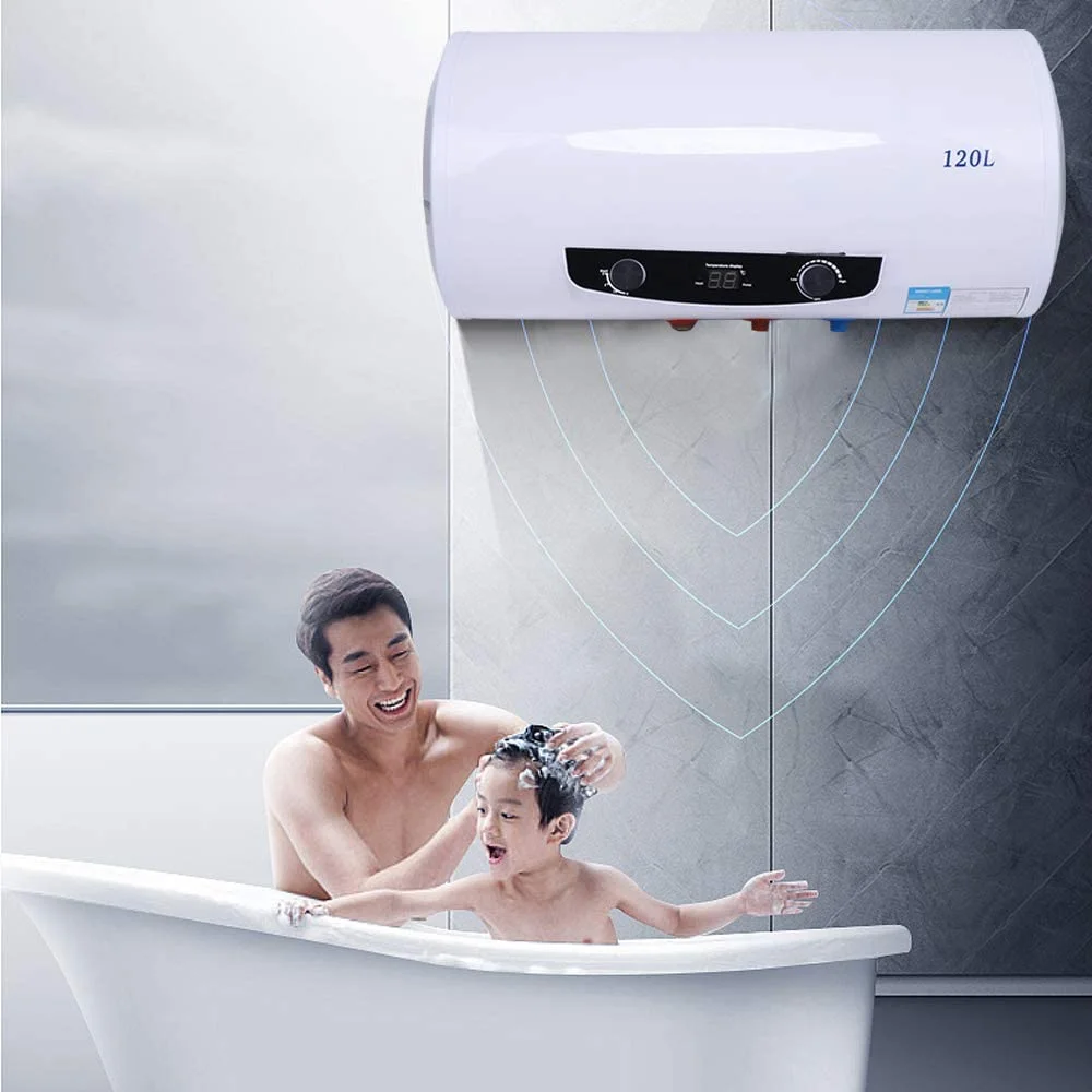 DENEST 110V Electric Instant Hot Water Heater Tank for Household Shower 120L
