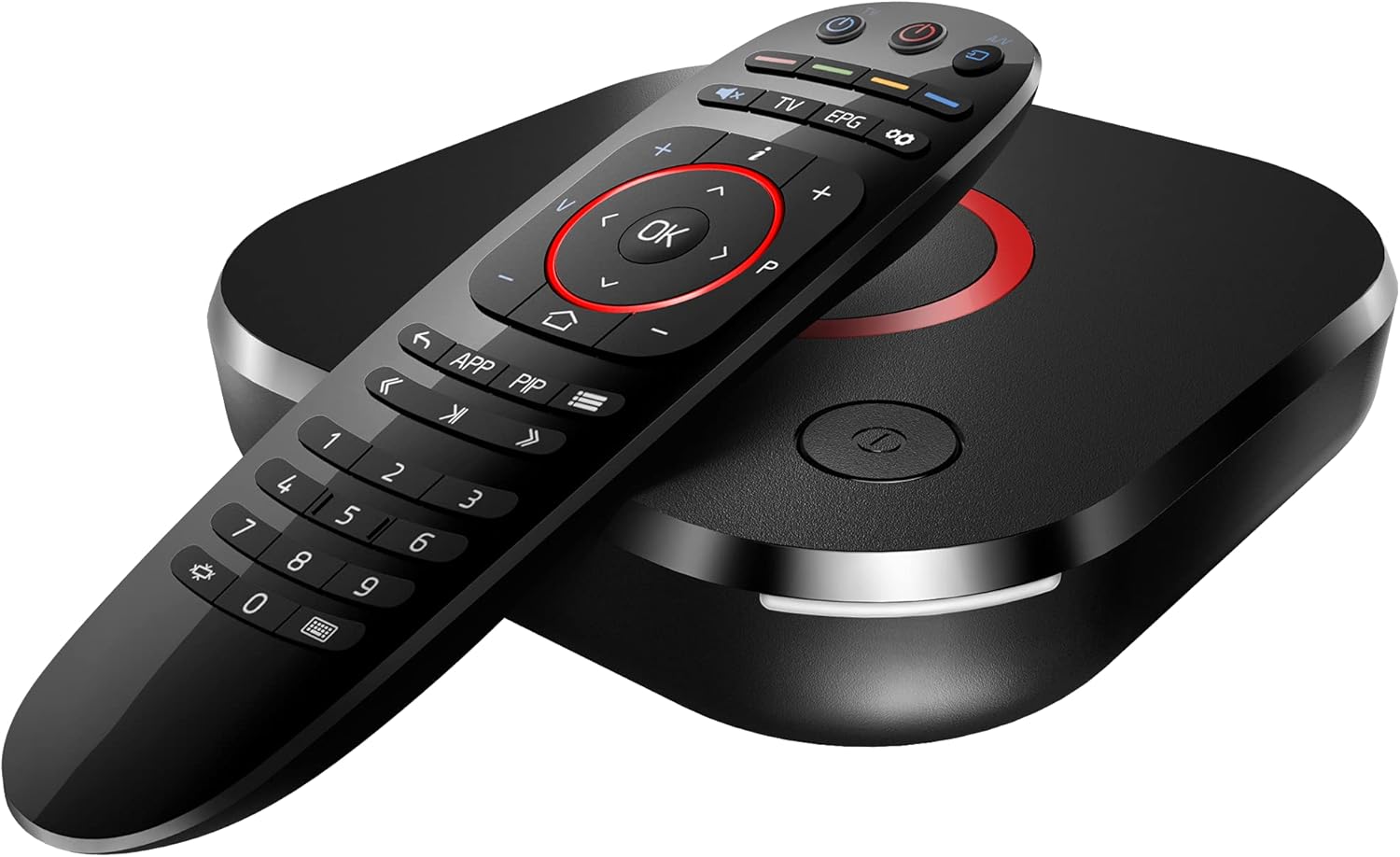 Infomir 2021 Mag 524W3 4K , Built-in Dual Band 2.4G/5G WiFi, HDMI Cable (Much Faster Than Old Mag 324w2 and 424W3) Black