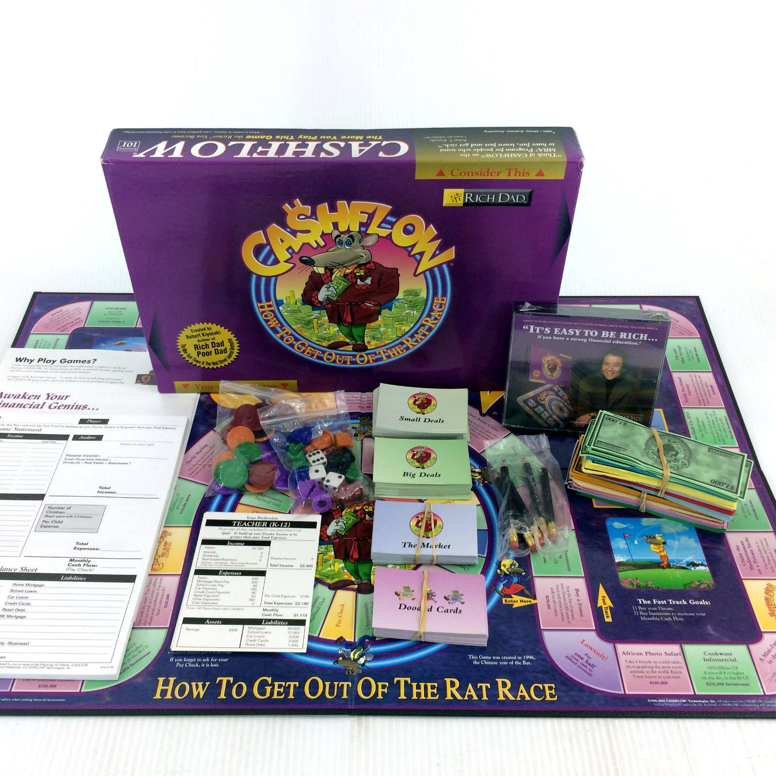 Cashflow 101 Board Game Rich Dad Poor Dad Robert Kiyosaki