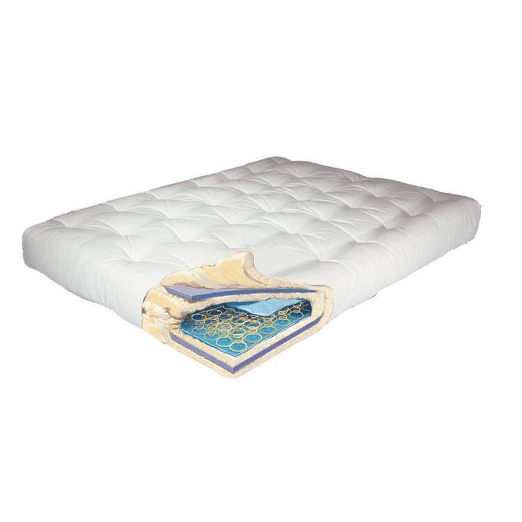 Gold Bond 9x22 ComfortCoil #708 Full Futon Mattress Sage Microfiber