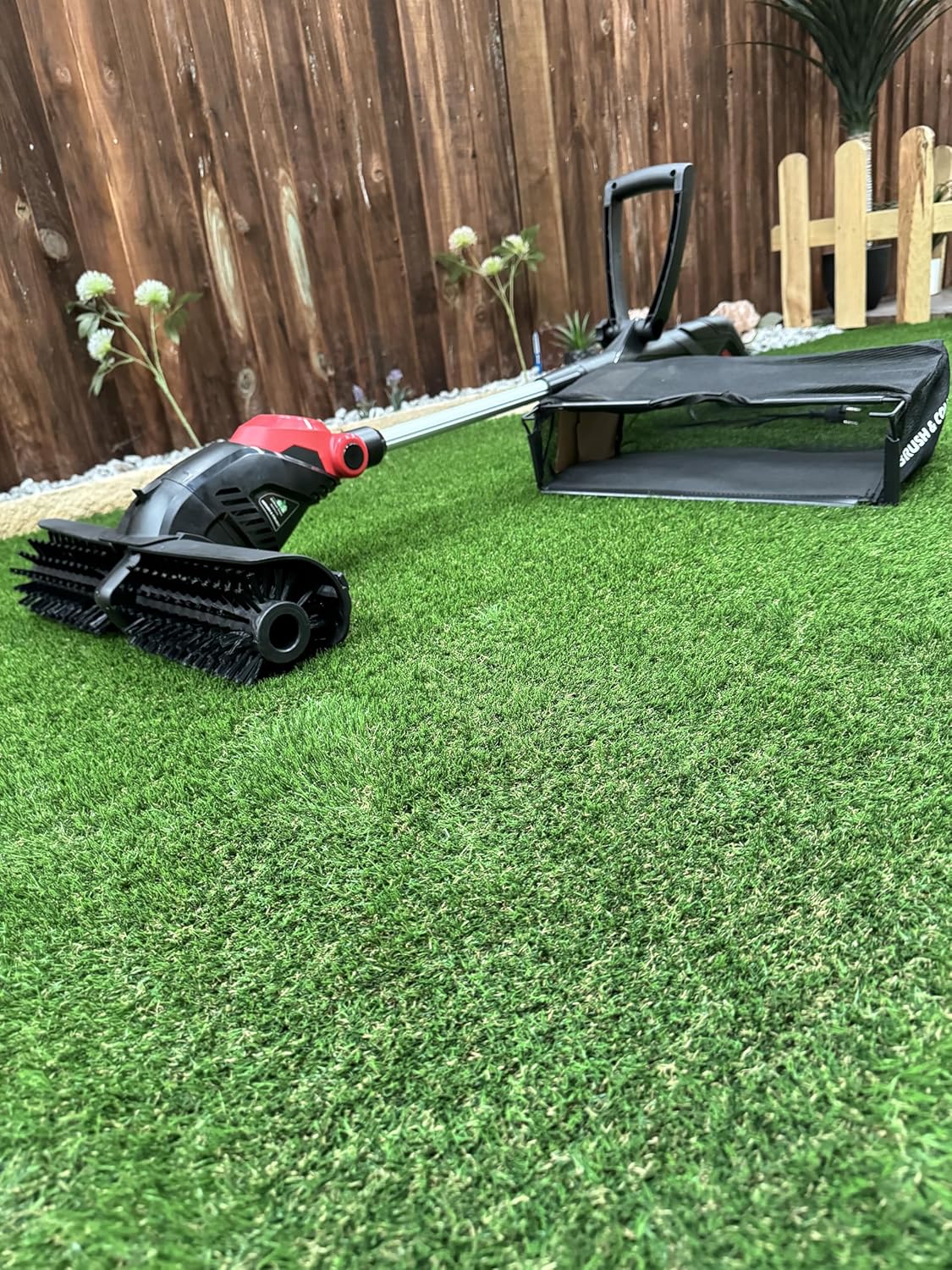 Artificial Grass Sweeper/Yard Electric Power Brush #Brush & Collect