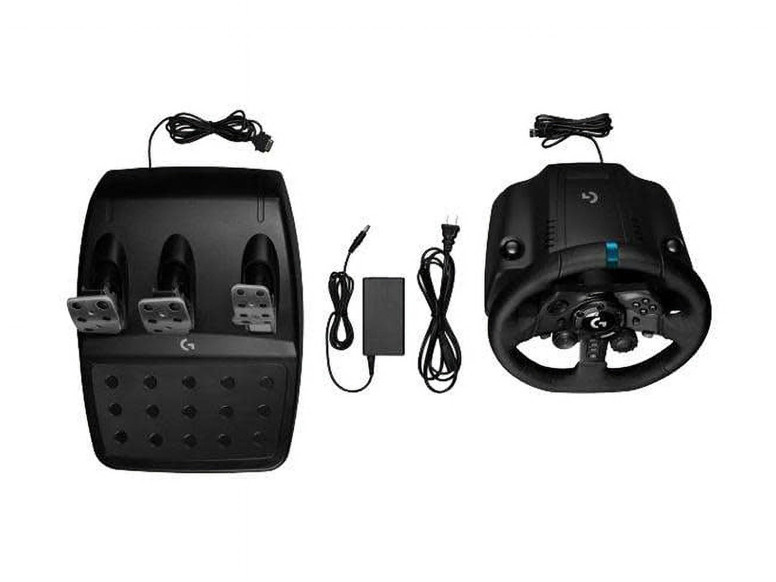 Logitech G923 Gaming Pedal/Steering Wheel - Cable - USB - PC, PlayStation 4, PlayStation 5, PlayStation, Xbox, Xbox One, Xbox Series S, Xbox Series X - Black