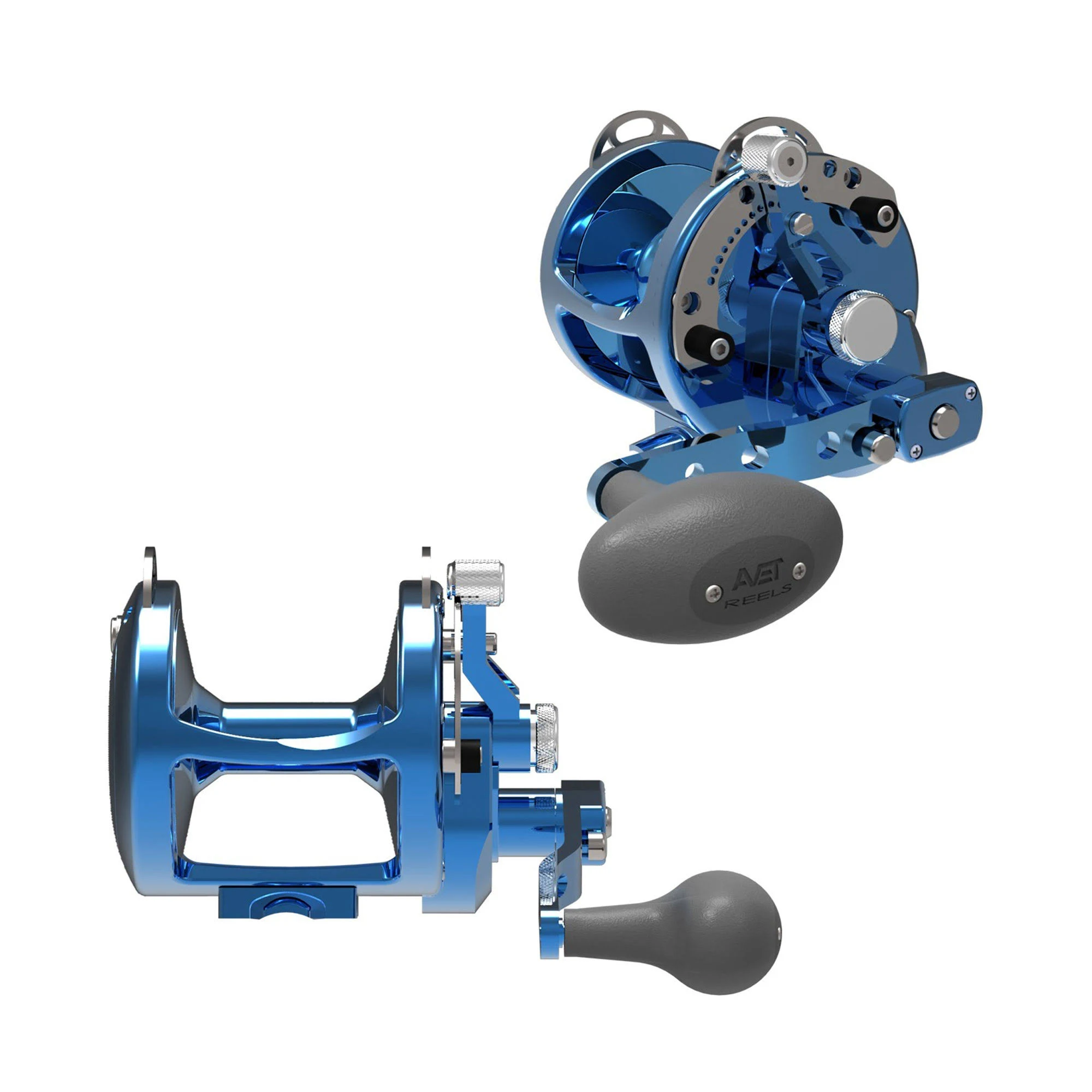 Avet HXW 5/2 Two-Speed Lever Drag Casting Reels Blue