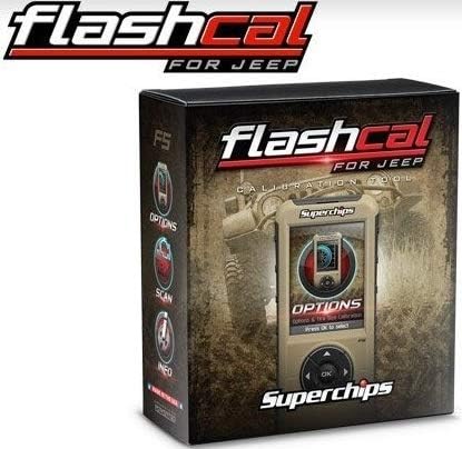 NEW SUPERCHIPS FLASHCAL F5 IN-CAB TUNER,GASOLINE,COMPATIBLE WITH 2020 JEEP GLADIATOR JT