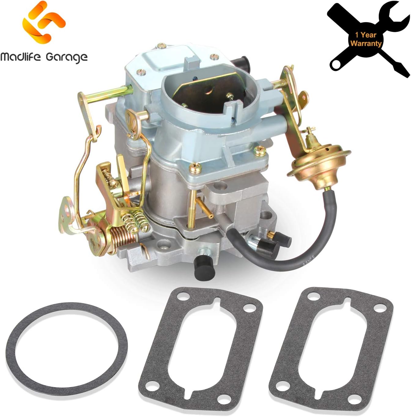 G Madlife Garage Carburetor with 2 Barrel For 1966-1973 Dodge Plymouth Models & Dodge Truck with 273-318 Engine (Manual Choke)