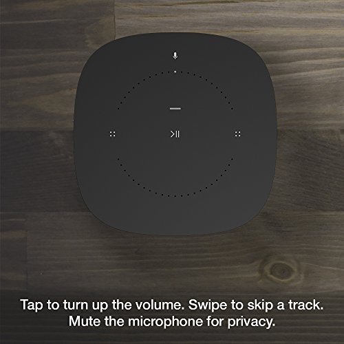 Two Room Set with all-new Sonos One - Smart Speaker with Alexa voice control built-In. Compact size with incredible sound for any room. (Black)