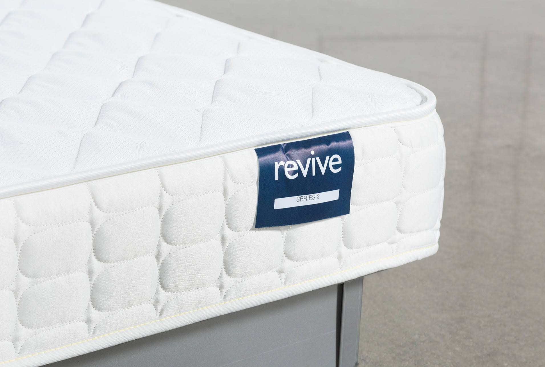 Full Mattress Set - Revive Series 2 Full Mattress with Foundation Casual - White - Fabric - 54x22W x 75x22D x 15x22H at Living S