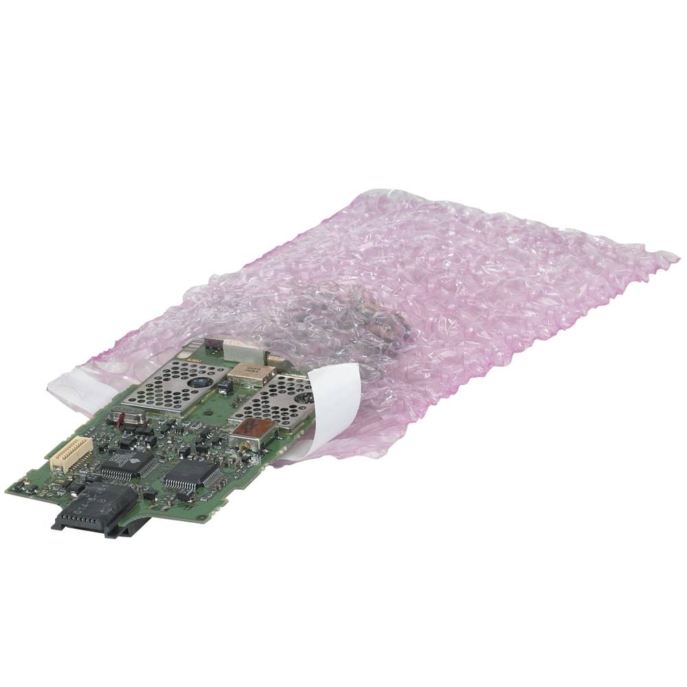 Box Partners Anti-Static Bubble Pouches 4x22 x 3 1/2x22 Pink 1000/Case