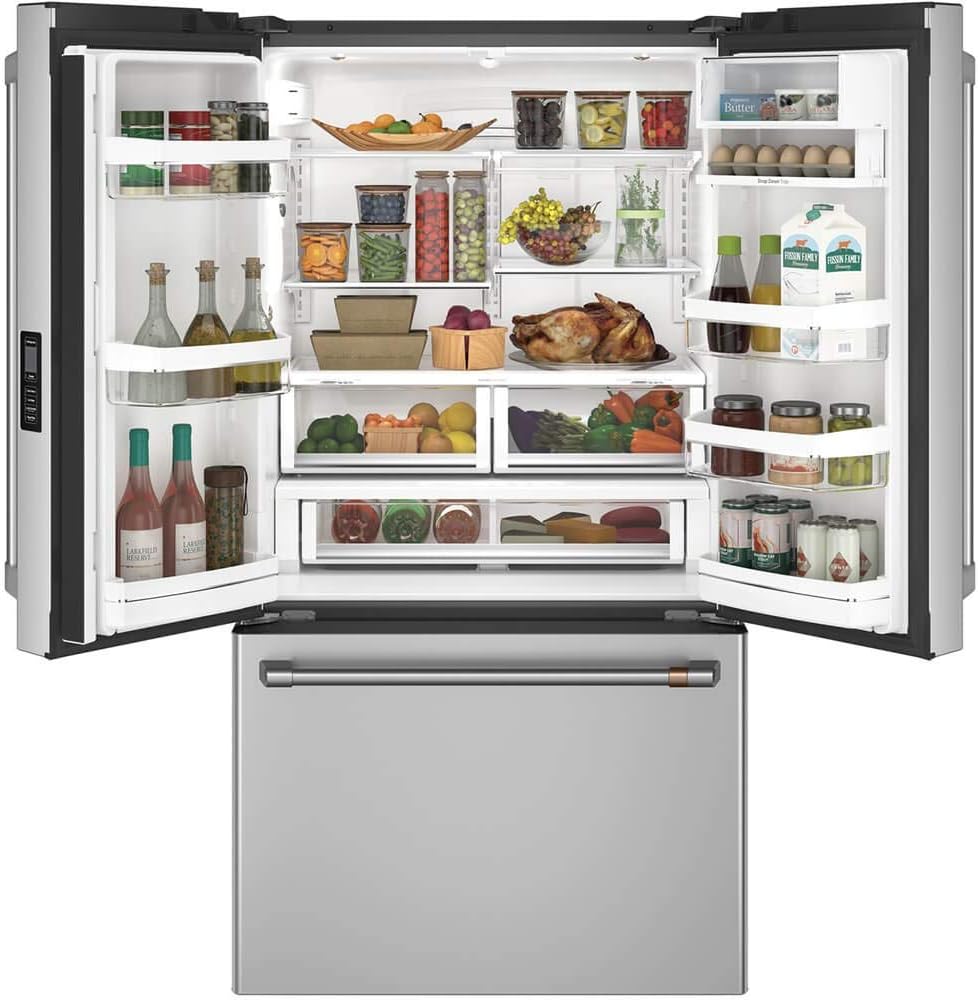 Cafe CWE23SP2MS123.1 cu. ft. Smart French Door Refrigerator in Stainless Steel, Counter Depth and ENERGY STAR