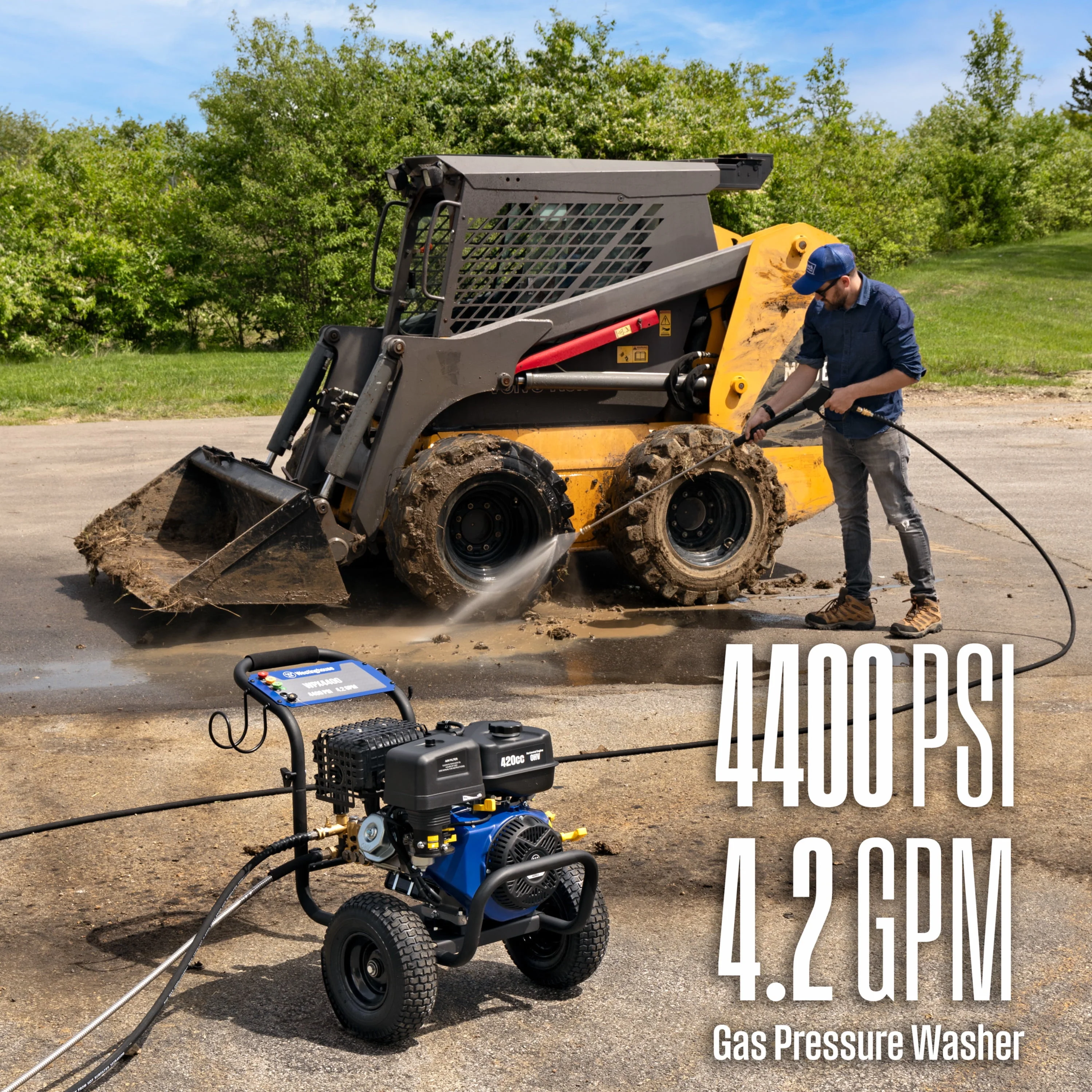 Westinghouse 2700-PSI, 2.3- GPM Gas Pressure Washer with 4 Nozzles & Soap Tank