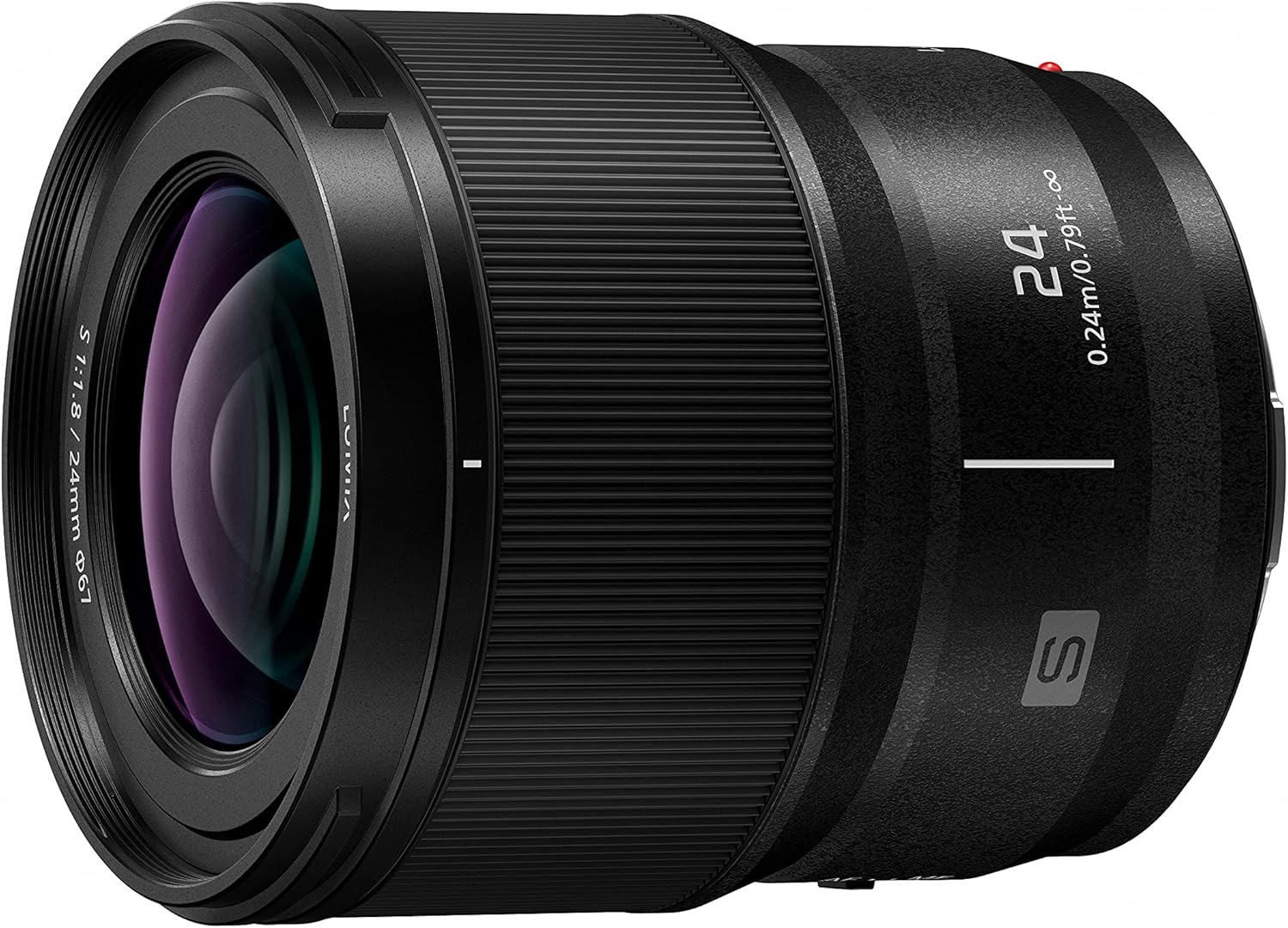 Panasonic LUMIX S Series Camera Lens, 24mm F1.8 L-Mount Interchangeable Lens for Mirrorless Full Frame Digital Cameras, S-S24