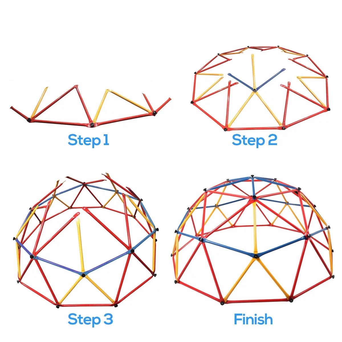 Children Dome Climber Playground Kids Swing Set  Dome Play Center with Hemispheric Shape