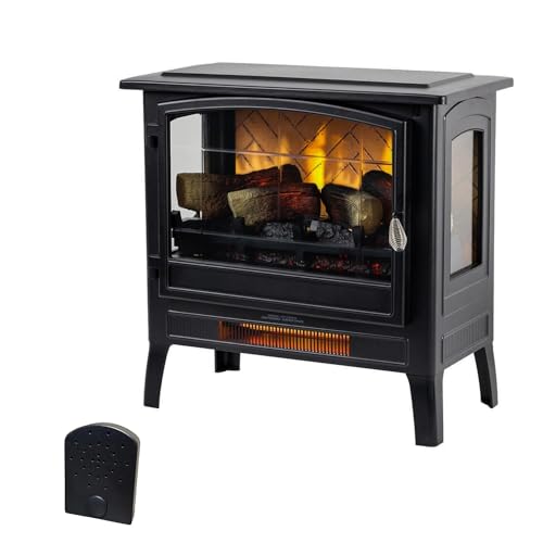 Country Living Infrared Freestanding Electric Stove - Multiple Flame Effects Parent