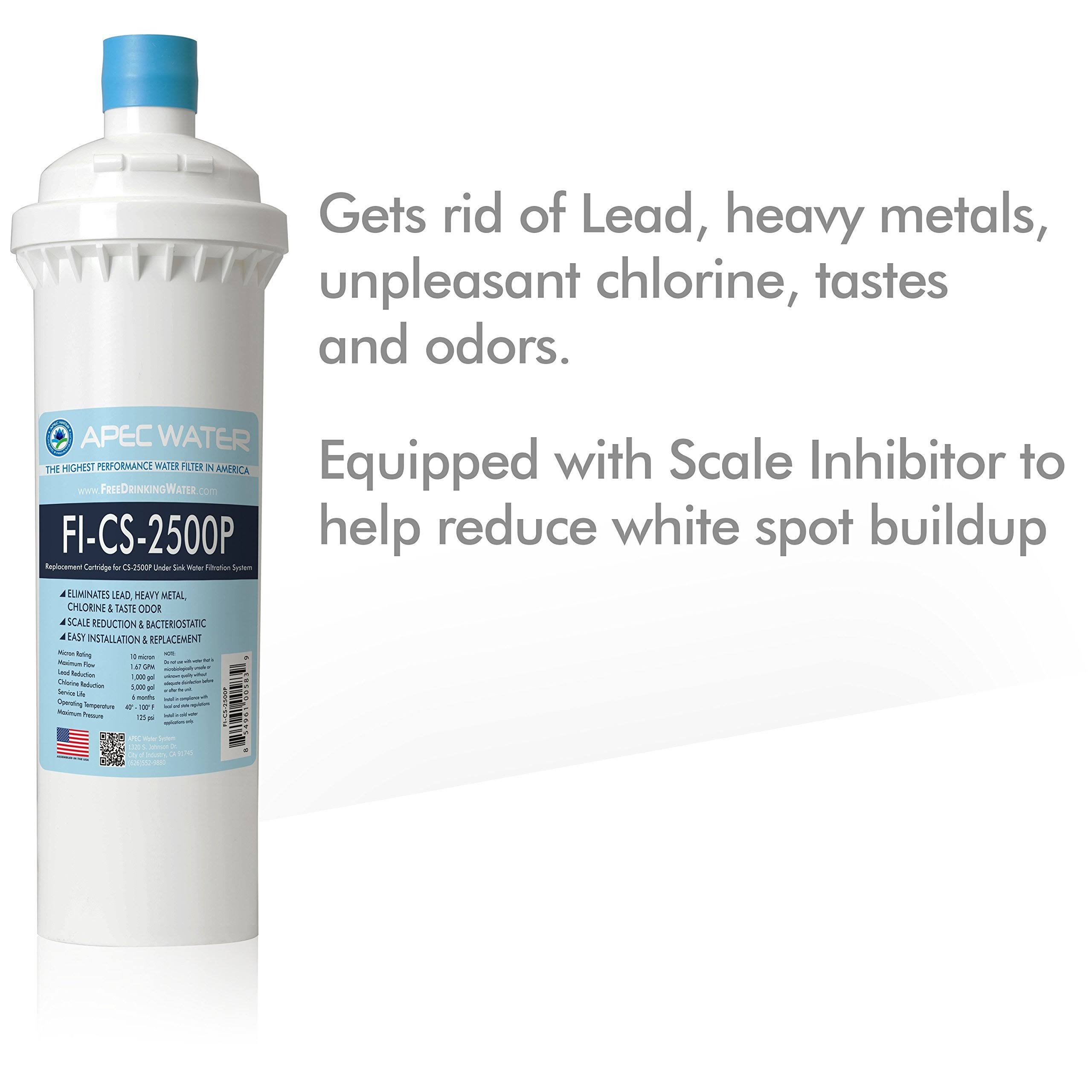 APEC High Capacity Under-Sink Water Filter System with Scale INHIBITOR (CS-2500P)