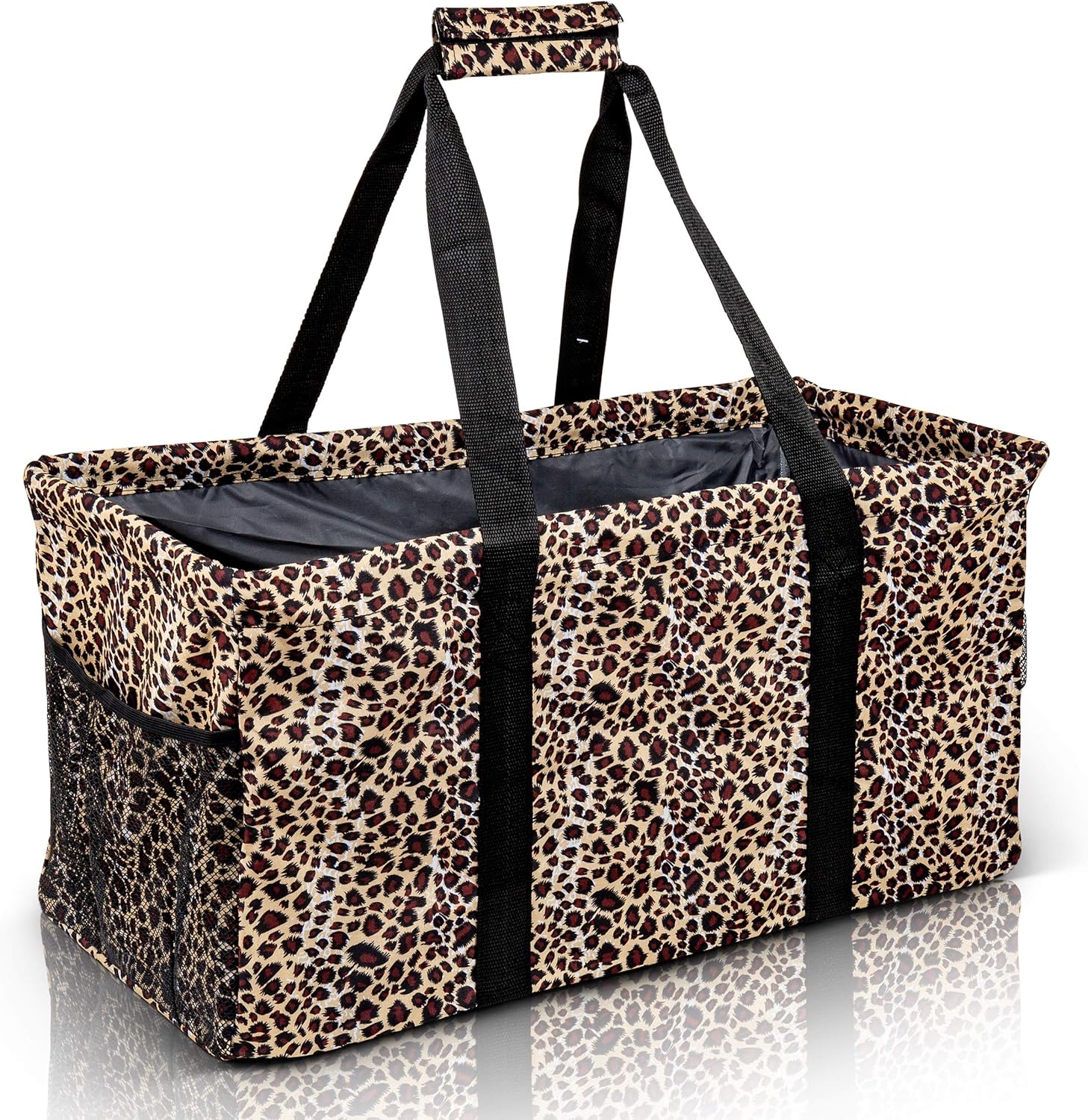 Extra Large Utility Tote Bag - Oversized Collapsible Pool Beach Canvas Basket